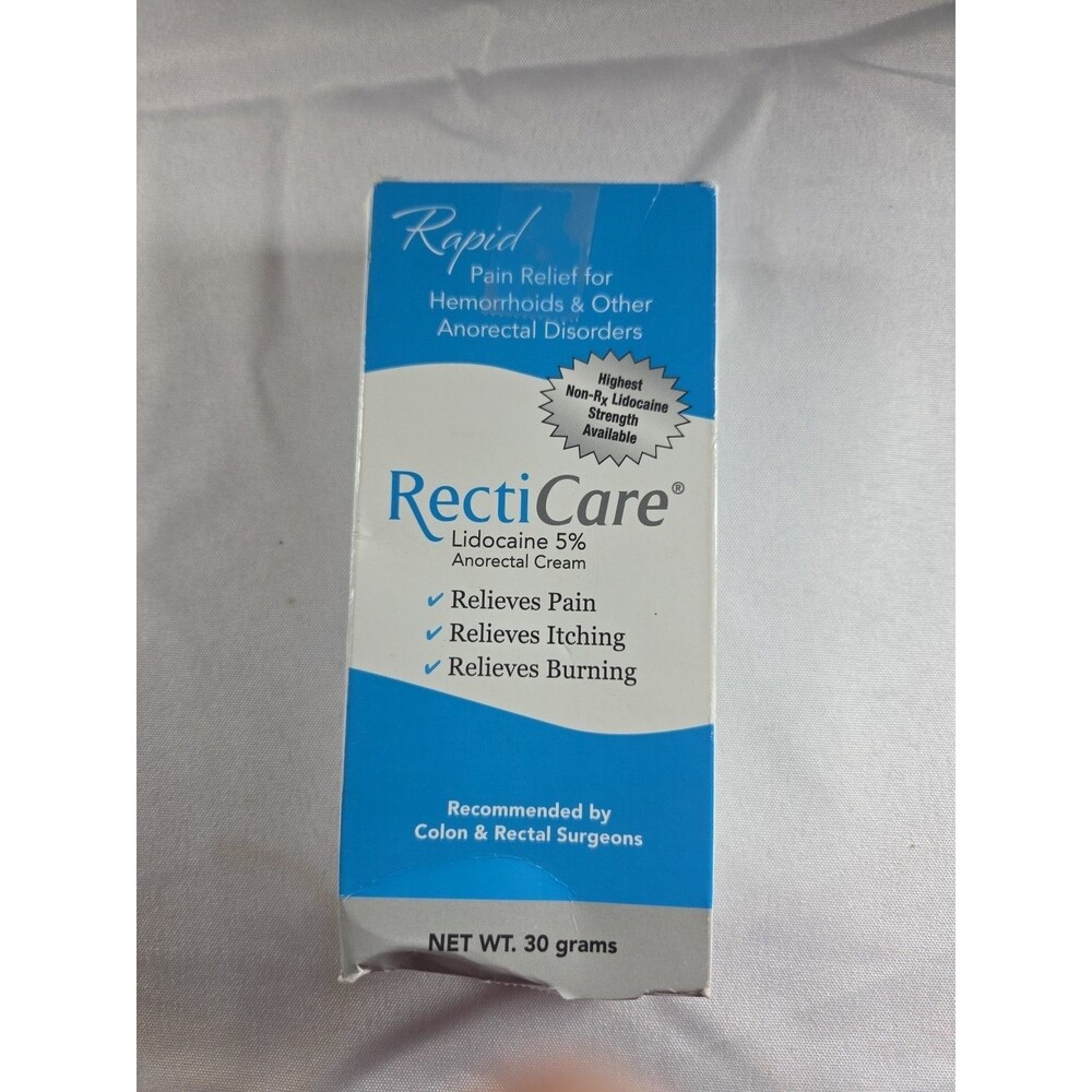 Recticare Pain Relief for Hemorrhoids & Other Anorectal Disorder 30gm EXP 04/27